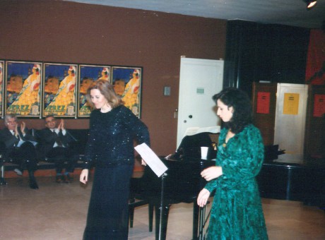 Con la pianista Marisa Arderius