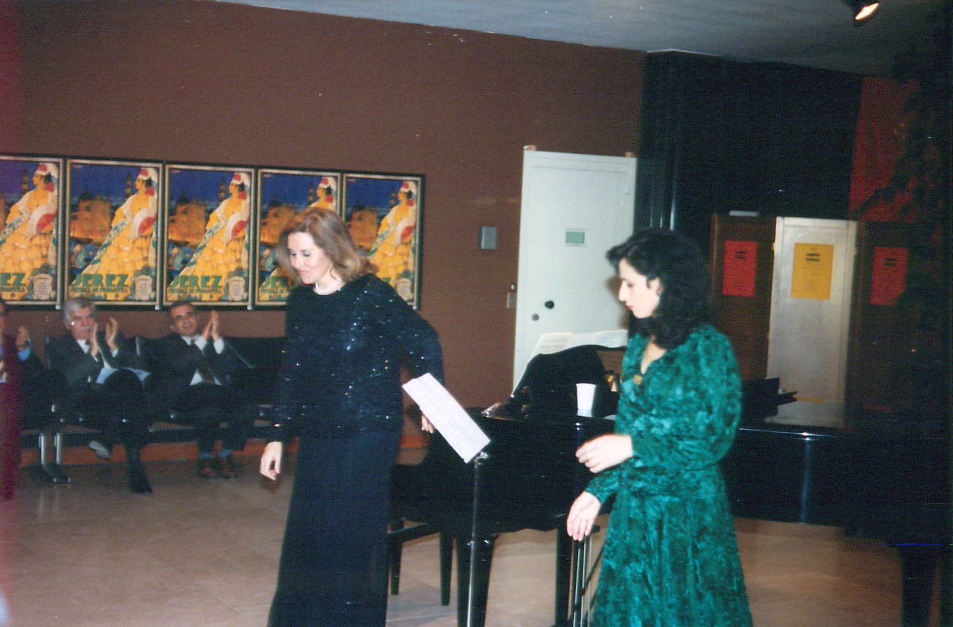Con la pianista Marisa Arderius
